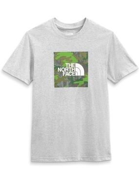NEW The North Face Boxed-in Graphic Tee - Light Heather Gray